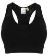 TL696 Tombo Ladies Seamless Crop Top Black colour image